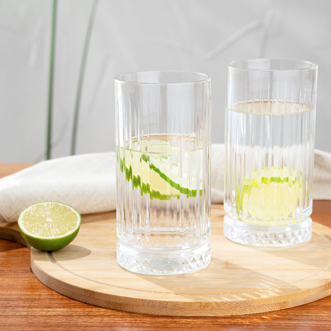 Elysia 15 oz Drinking Glass - 3" x 3" x 6" - 6 count box