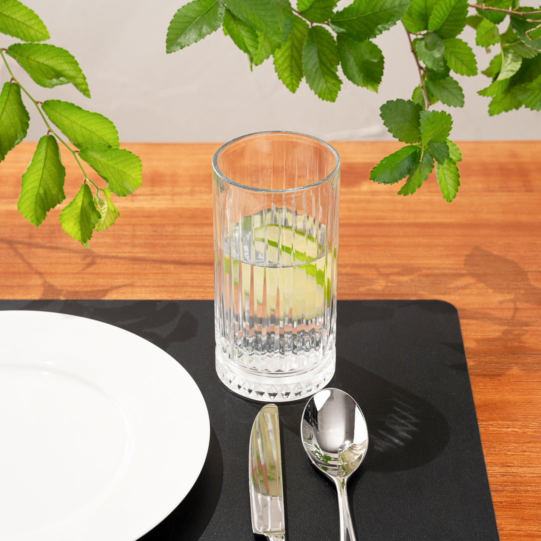 Elysia 15 oz Drinking Glass - 3" x 3" x 6" - 6 count box