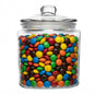 Vetri 0.2 gal Glass Storage Jar - with Glass Lid - 4 1/4" x 4 1/4" x 6" - 1 count box