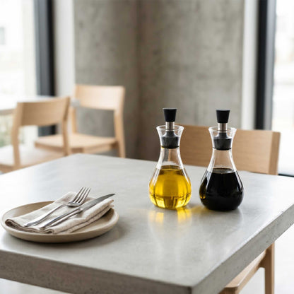 Forma Professional 8 oz Glass Oil Bottle - Borosilicate - 4" x 4" x 6" - 1 count box
