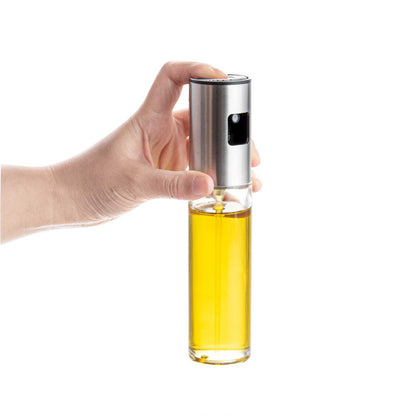 Chef 101 3 oz Glass Oil Sprayer - 1 3/4" x 1 3/4" x 7 1/4" - 1 count box
