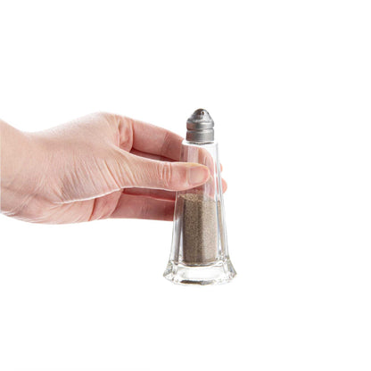 Chef 101 1 oz Glass Salt and Pepper Shaker Set - Tower Style - 1 count box
