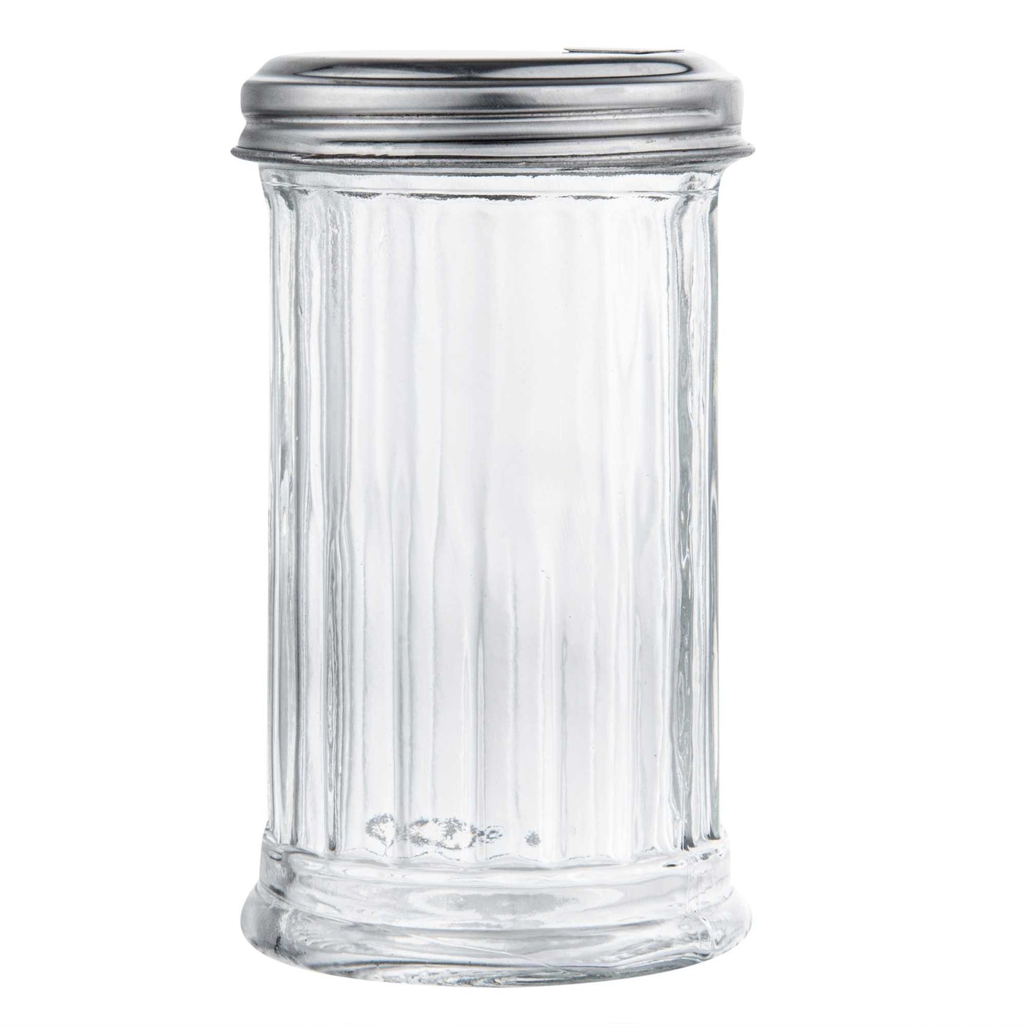 Chef 101 11 oz Glass Sauce / Sugar Pourer - with Flip Lid - 3" x 3" x 7" - 1 count box