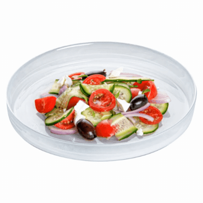 Vetri Round White Glass Alabaster Plate - 8 1/4" x 8 1/4" x 1" - 6 count box