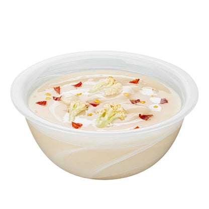 Vetri 16 oz Round White Glass Solar Bowl - 6" x 6" x 2 1/2" - 1 count box