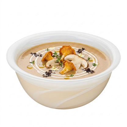 Vetri 16 oz Round White Glass Solar Bowl - 6" x 6" x 2 1/2" - 1 count box