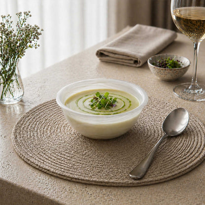 Vetri 16 oz Round White Glass Solar Bowl - 6" x 6" x 2 1/2" - 1 count box
