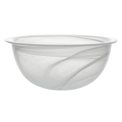 Vetri 16 oz Round White Glass Solar Bowl - 6" x 6" x 2 1/2" - 6 count box