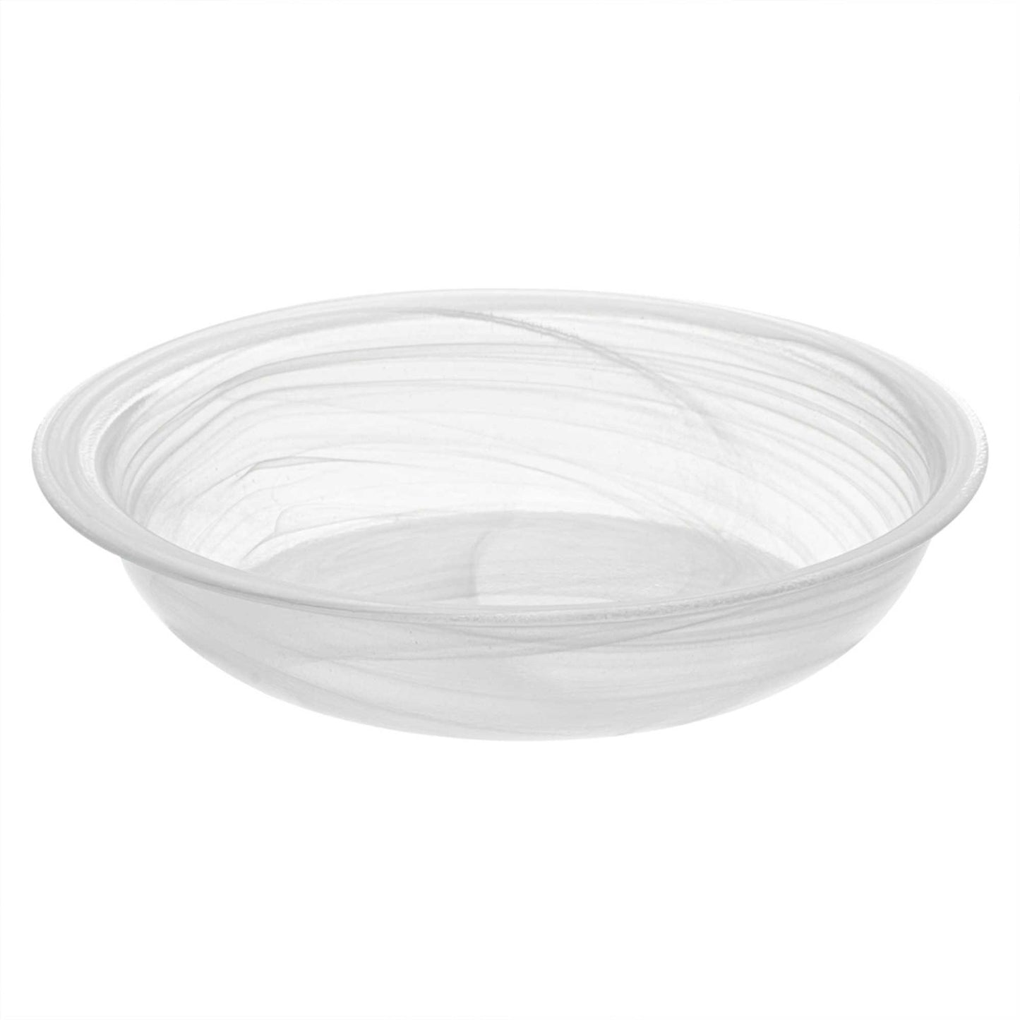Vetri 24 oz Round White Glass Solar Bowl - 7 3/4" x 7 3/4" x 1 3/4" - 1 count box