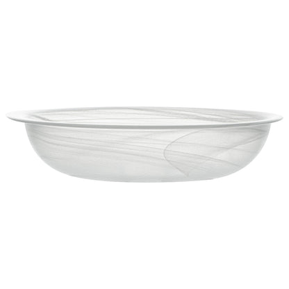 Vetri 24 oz Round White Glass Solar Bowl - 7 3/4" x 7 3/4" x 1 3/4" - 6 count box