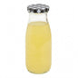 French Countryside 11 oz Glass Bottle - with Black Plaid Lid - 2 1/2" x 2 1/2" x 6" - 10 count box