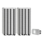 7 oz Rectangle Cow Lines Aluminum Baking Loaf Pan - with Plastic Dome Lid - 6 1/2" x 2 1/2" x 1 1/4" - 100 count box