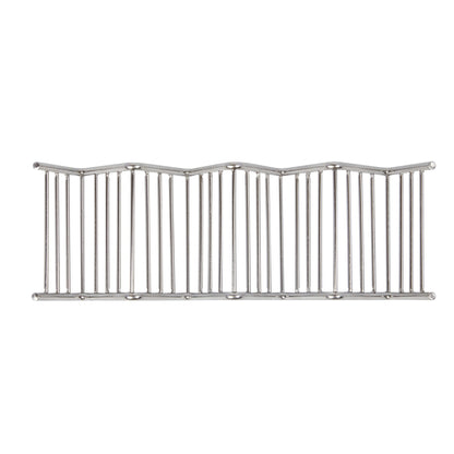 Met Lux Rectangle Silver Stainless Steel Quattro Taco Rack Stand - 4 Tacos - 7" x 2 1/2" x 1 1/2" - 1 count box