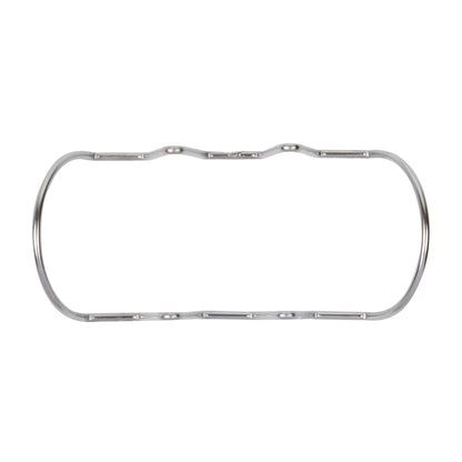 Met Lux Rectangle Silver Stainless Steel Triplo Taco Rack Stand - 3 Tacos - 6 3/4" x 3 1/4" x 1 1/2" - 1 count box