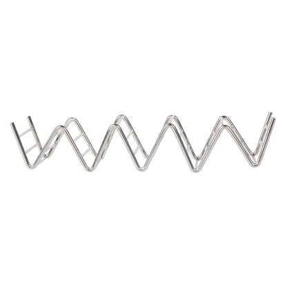 Met Lux Rectangle Silver Stainless Steel Cinque Taco Rack Stand - 5 Tacos - 8 1/4" x 2 1/2" x 1 1/2" - 1 count box