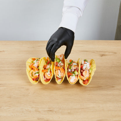 Met Lux Rectangle Silver Stainless Steel Cinque Taco Rack Stand - 5 Tacos - 8 1/4" x 2 1/2" x 1 1/2" - 1 count box