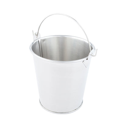 Met Lux 12 oz Round Silver Stainless Steel Mini Pail - 3 1/2" x 3 1/2" x 3 1/2" - 1 count box