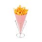 Cone Tek Silver Stainless Steel Singolo Cone Stand - 4" x 4" x 5 1/2" - 1 count box