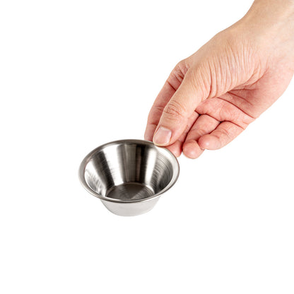 Met Lux 2 oz Stainless Steel Condiment Cup - 2 3/4" x 2 3/4" x 1" - 10 count box