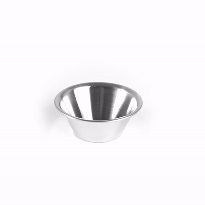 Met Lux 2 oz Stainless Steel Condiment Cup - 2 3/4" x 2 3/4" x 1" - 10 count box