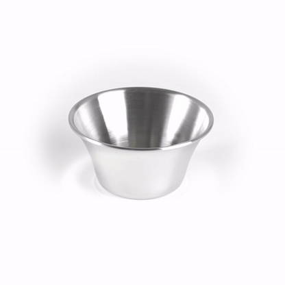 Met Lux 4 oz Stainless Steel Condiment Cup - 3" x 3" x 1 1/2" - 10 count box