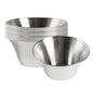 Met Lux 6 oz Stainless Steel Condiment Cup - 3 3/4" x 3 3/4" x 2" - 10 count box