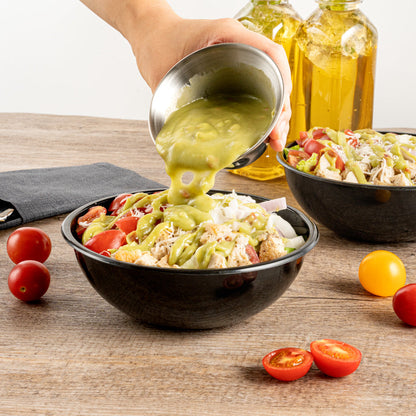 Met Lux 6 oz Stainless Steel Condiment Cup - 3 3/4" x 3 3/4" x 2" - 10 count box