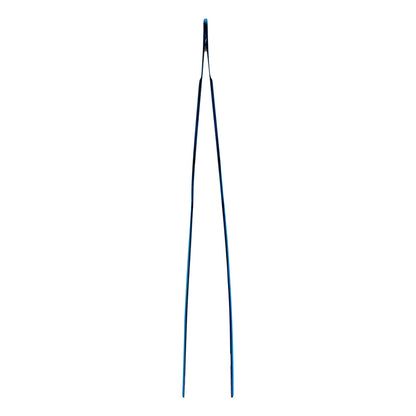 Perfect Point Titanium Blue Stainless Steel Offset Tweezers - 8" x 3/4" x 1/2" - 1 count box