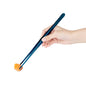 Perfect Point Titanium Blue Stainless Steel Short Straight Tweezers - 9 1/2" x 3/4" - 1 count box