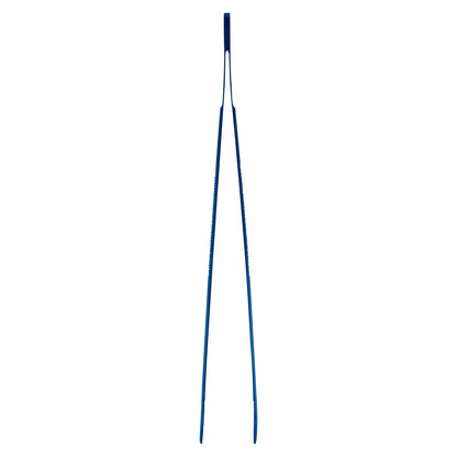 Perfect Point Titanium Blue Stainless Steel Short Slant Nose Tweezers - 9 1/2" x 3/4" x 1/2" - 1 count box