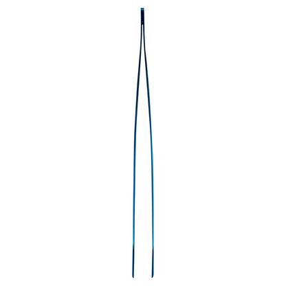 Perfect Point Titanium Blue Stainless Steel Long Slant Nose Tweezers - 11 3/4" x 3/4" x 1/2" - 1 count box