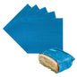 Foil Lux Electric Blue Aluminum Wrap and Basket Liner - Ripple - 12" x 12" - 500 count box