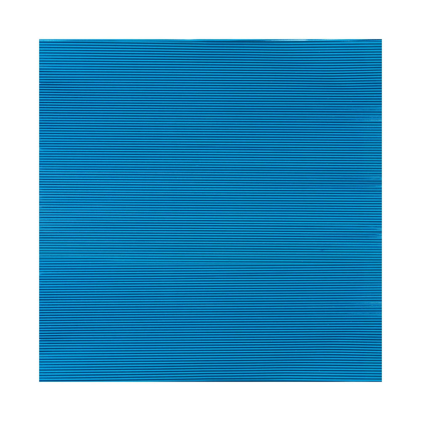 Foil Lux Electric Blue Aluminum Wrap and Basket Liner - Ripple - 12" x 12" - 500 count box