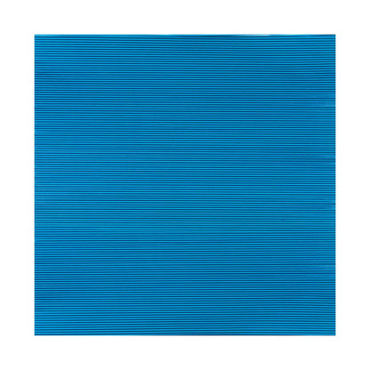 Foil Lux Electric Blue Aluminum Wrap and Basket Liner - Ripple - 12" x 12" - 500 count box