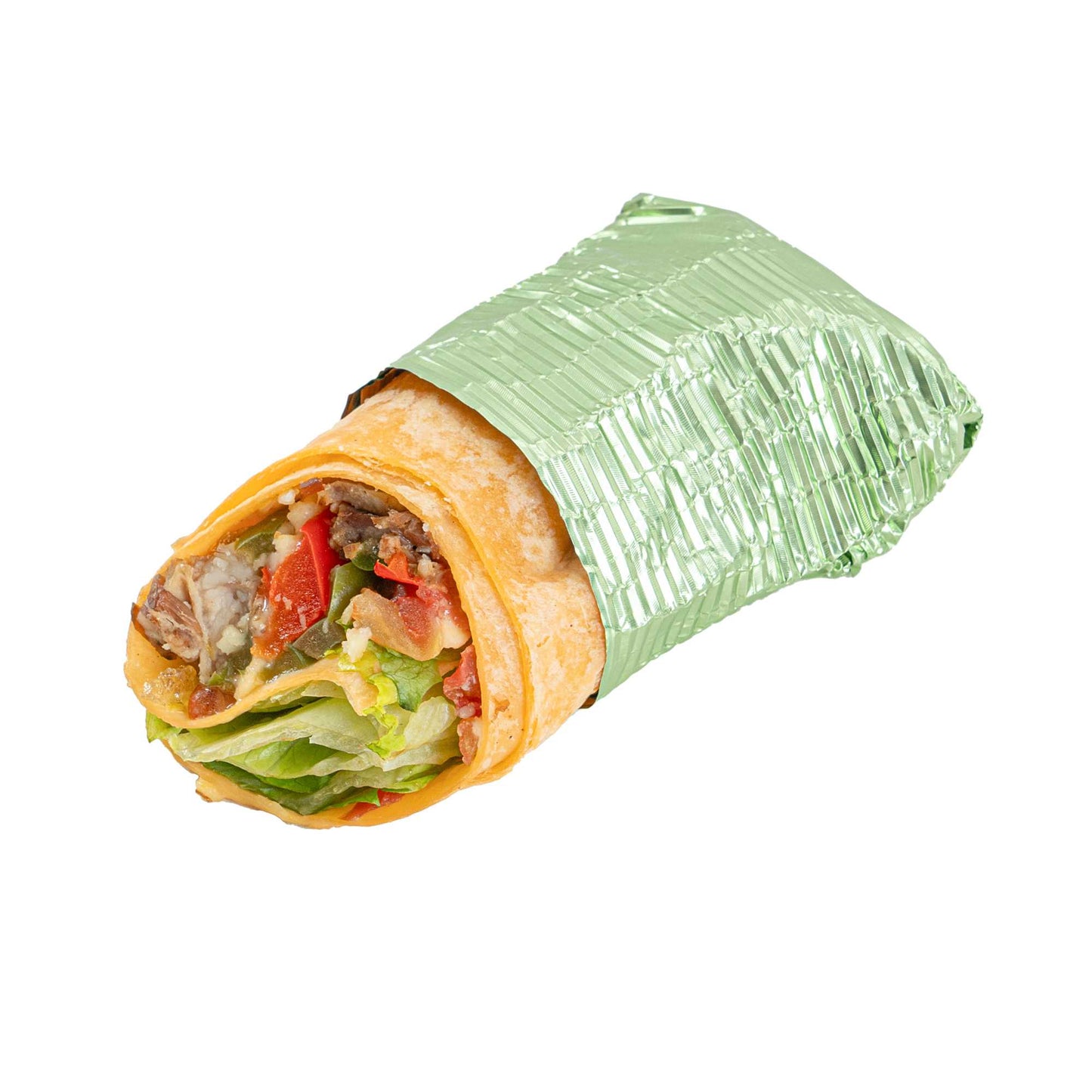 Foil Lux Green Aluminum Wrap and Basket Liner - Ripple - 12" x 12" - 500 count box