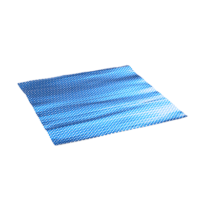 Foil Lux Royal Blue Aluminum Wrap and Basket Liner - Ripple, Polka Dot - 12" x 12" - 500 count box