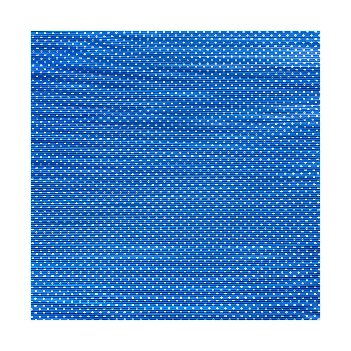 Foil Lux Royal Blue Aluminum Wrap and Basket Liner - Ripple, Polka Dot - 12" x 12" - 500 count box