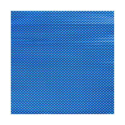 Foil Lux Royal Blue Aluminum Wrap and Basket Liner - Ripple, Polka Dot - 12" x 12" - 500 count box