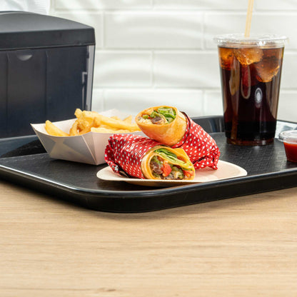 Foil Lux Red Polka Dot Aluminum Wrap and Basket Liner - Ripple - 12" x 12" - 500 count box