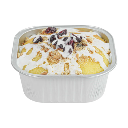Foil Lux 10 oz Square White Aluminum Baking Cup - 4 1/4" x 4 1/4" x 1 1/2" - 100 count box