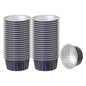 Foil Lux 4 oz Round Purple Aluminum Baking Cup - Lids Available - 3 1/4" x 3 1/4" x 1 1/2" - 100 count box