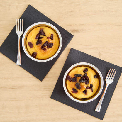 Foil Lux 4 oz Round Orange Aluminum Baking Cup - Lids Available - 3 1/4" x 3 1/4" x 1 1/2" - 100 count box