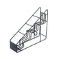 Restpresso Black Iron Bottle Display - 4-Tier - 17" x 4 1/4" x 13" - 1 count box