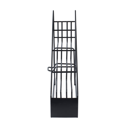 Restpresso Black Iron Bottle Display - 4-Tier - 17" x 4 1/4" x 13" - 1 count box