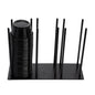 Chef 101 Black Iron Horizontal Portion Cup / Lid Organizer - 3 Section - 8 1/4" x 3" x 6" - 1 count box