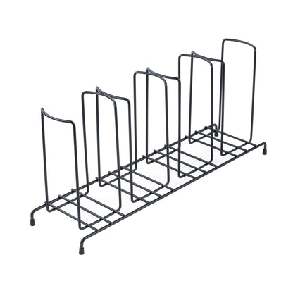 Restpresso Black Iron Cup / Lid Display - 4 Section - 18 1/2" x 8 1/2" x 5" - 1 count box