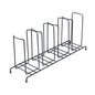 Restpresso Black Iron Cup / Lid Display - 4 Section - 18 1/2" x 8 1/2" x 5" - 1 count box