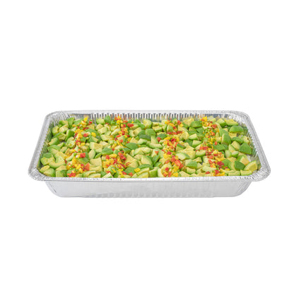 Foil Lux Aluminum Full Size Deep Steam Table Pan - 20 3/4" x 12 3/4" x 3 1/2" - 25 count box