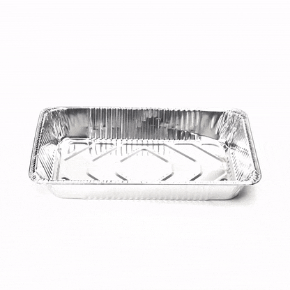 Foil Lux Aluminum Full Size Deep Steam Table Pan - 20 3/4" x 12 3/4" x 3 1/2" - 25 count box