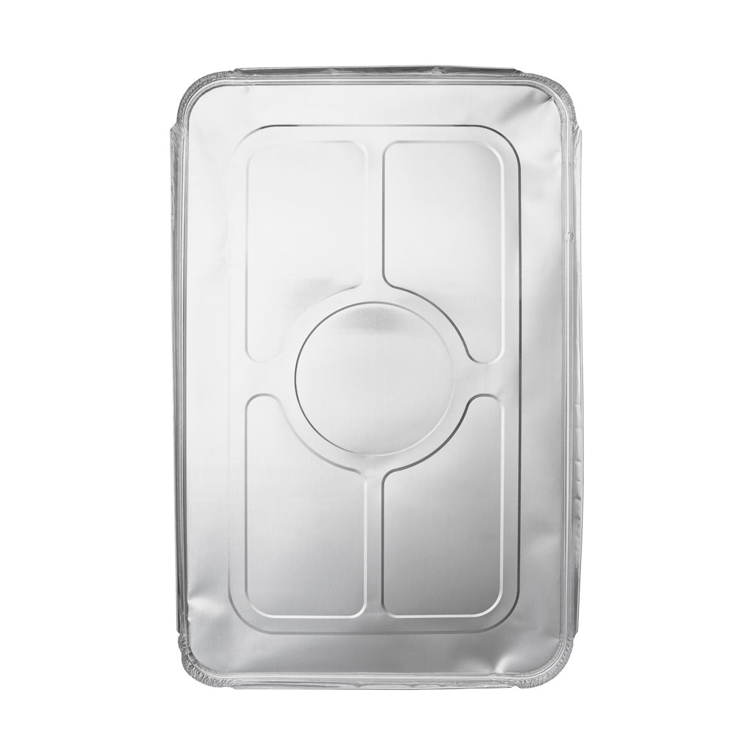 Foil Lux Aluminum Steam Table Pan Lid - Fits Full Size - 25 count box